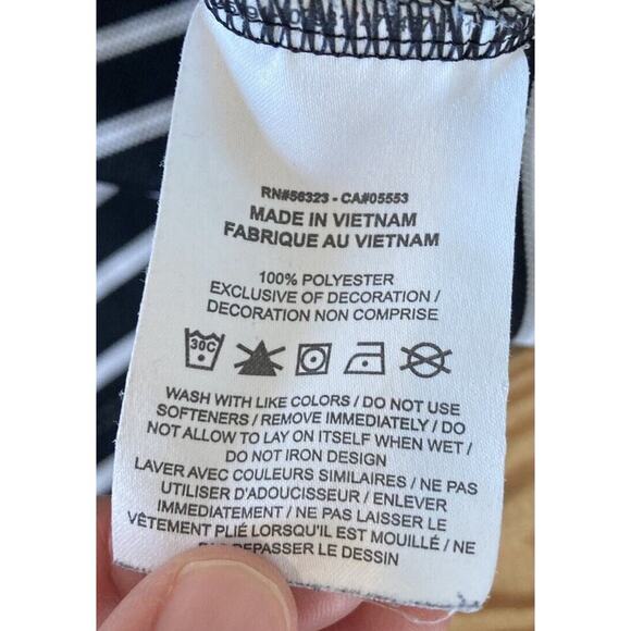 Nike Dri Fit Stripe Polo Shirt Size Medium Men’s Black Short Sleeve - Picture 4 of 6